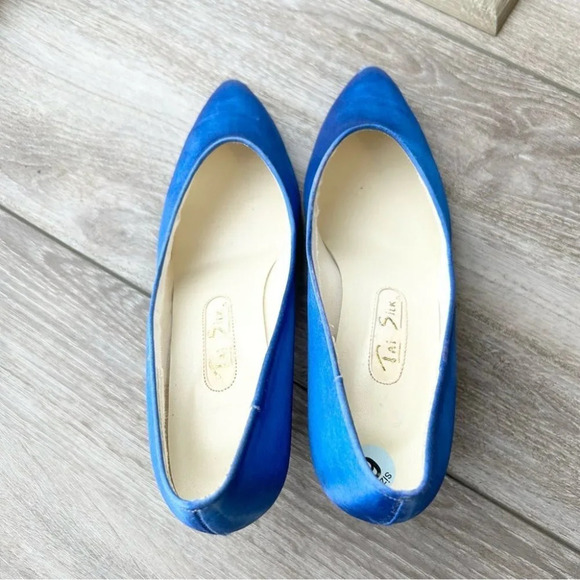Vintage Tai Silk Satin Heel Pump Made in Taiwan - Picture 4 of 15